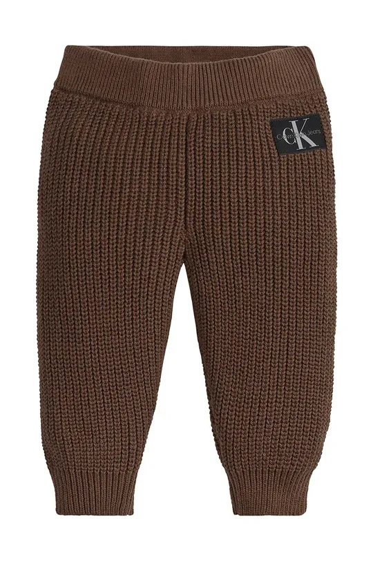 marrone Calvin Klein Jeans pantaloni in lana bambino/a Bambini