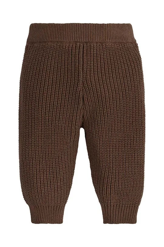 Calvin Klein Jeans spodnie bawełniane dziecięce brązowy