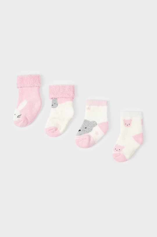 różowy Mayoral Newborn skarpetki dziecięce (4-pack) Dziecięcy