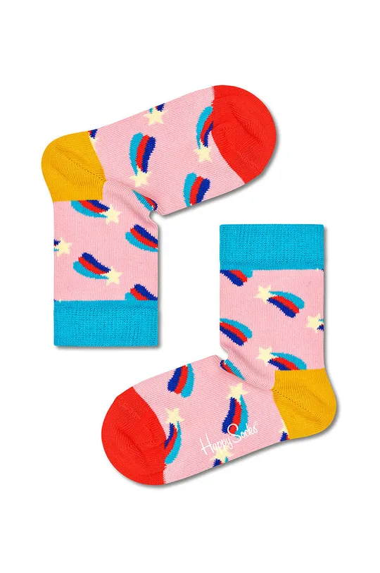 többszínű Happy Socks gyerek zokni 3 pár Gyerek