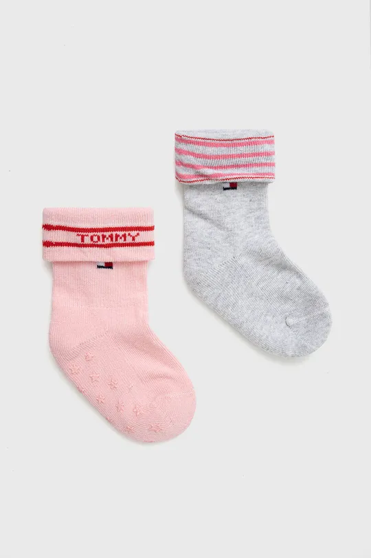 rózsaszín Tommy Hilfiger gyerek zokni (2 pár) Gyerek