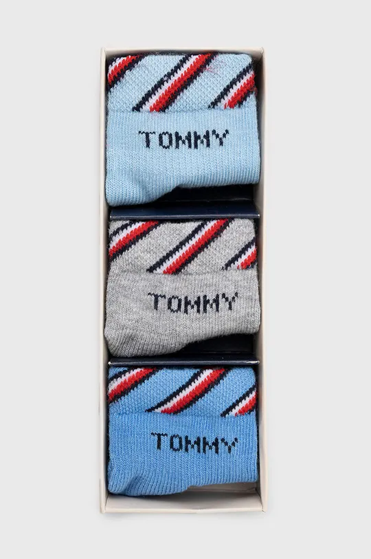 niebieski Tommy Hilfiger skarpetki niemowlęce 3-pack Dziecięcy