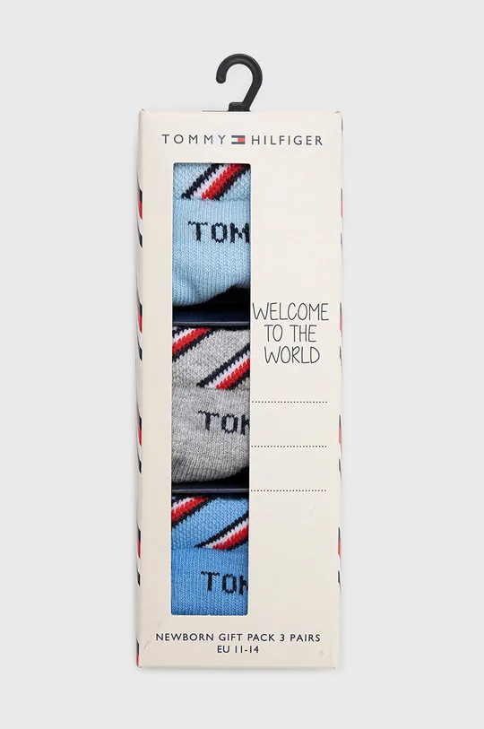Nogavice za dojenčka Tommy Hilfiger 3-pack modra