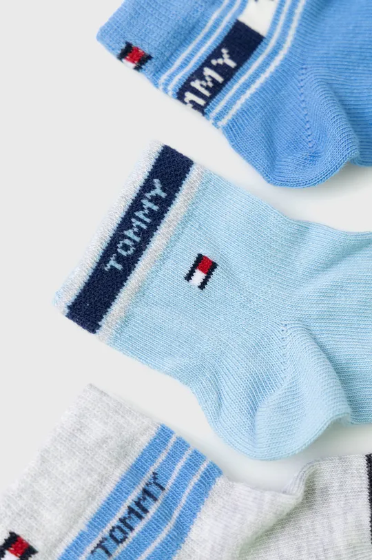 Дитячі шкарпетки Tommy Hilfiger (3-pack) блакитний