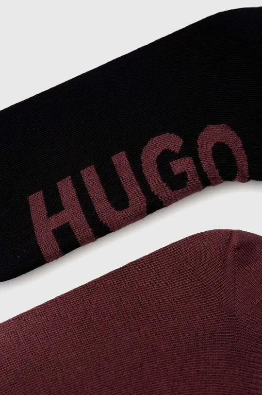 Ponožky HUGO 2-pak fialová