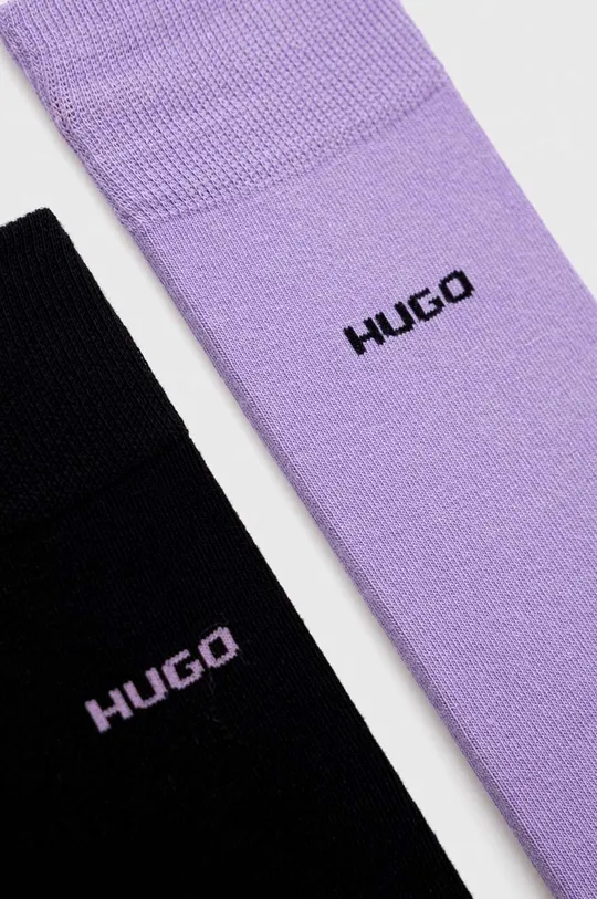 Κάλτσες HUGO μωβ