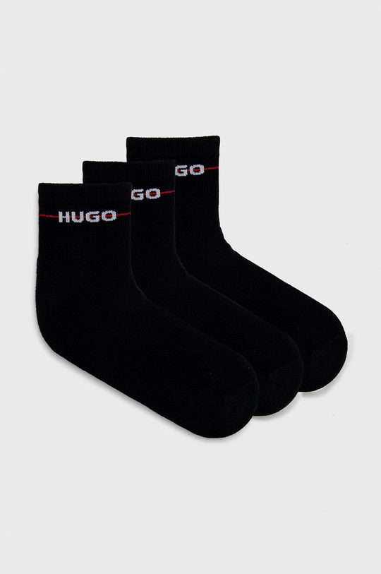 crna Čarape HUGO (3-pack) Muški