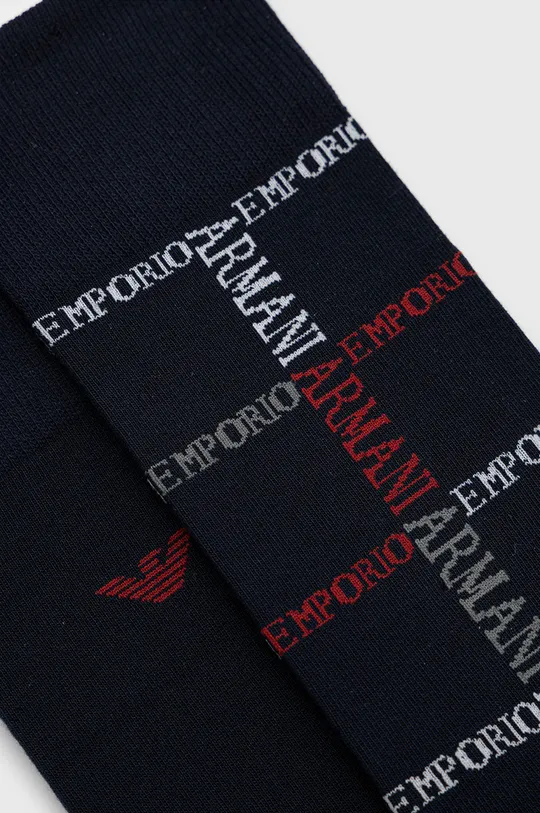 Ponožky Emporio Armani Underwear 2-pak tmavomodrá