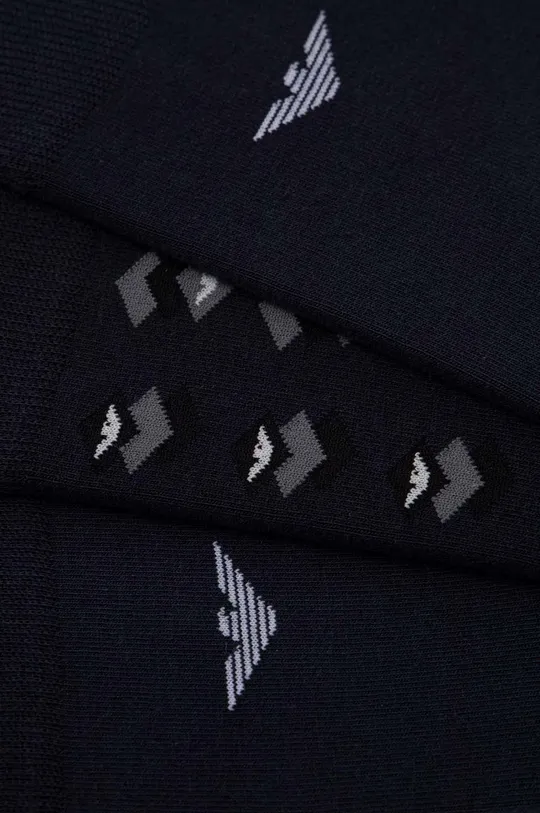 Κάλτσες Emporio Armani Underwear 3-pack σκούρο μπλε