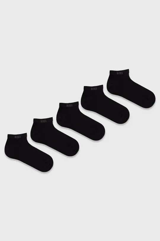 μαύρο Κάλτσες BOSS 5-pack Ανδρικά