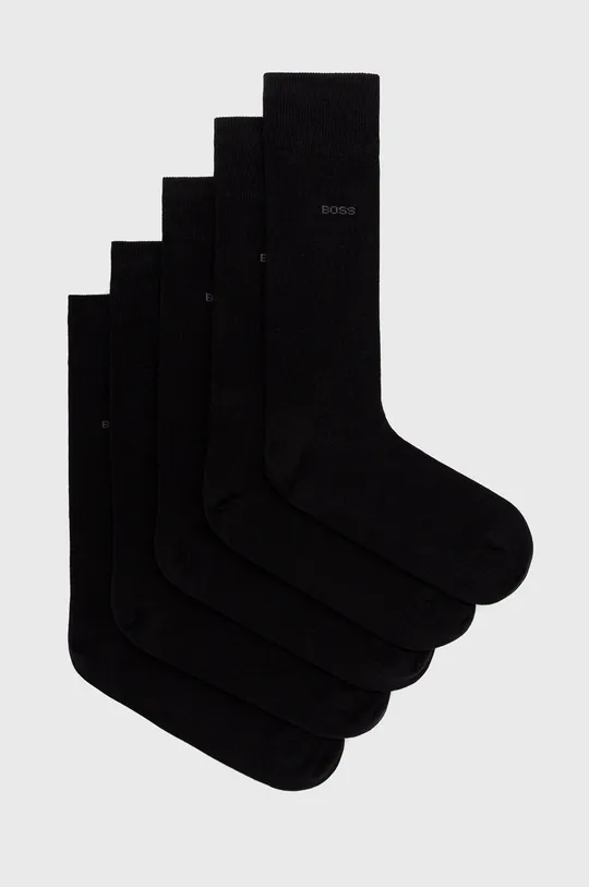 чорний Шкарпетки BOSS 50478221 (5-pack) Чоловічий