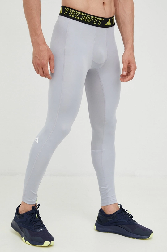 szary adidas Performance legginsy treningowe Techfit Męski