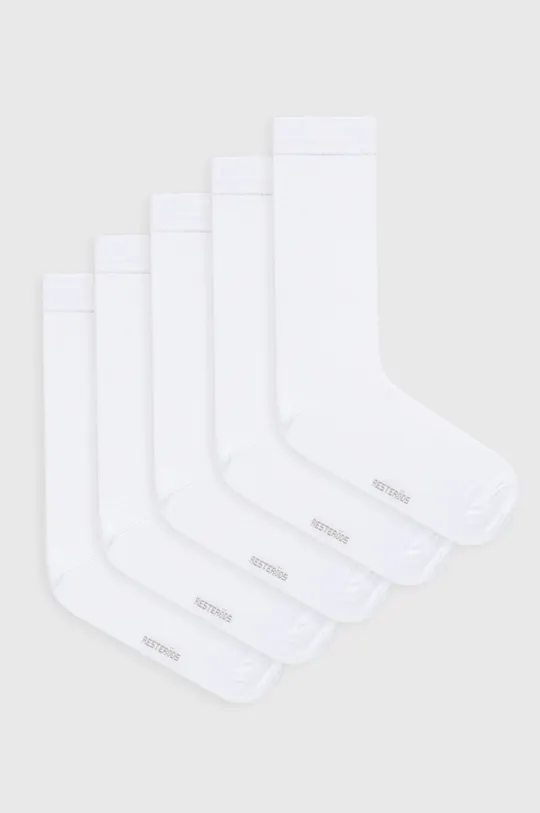λευκό Κάλτσες Resteröds 5-pack Ανδρικά