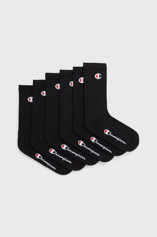 μαύρο Champion κάλτσες (6-pack) Ανδρικά