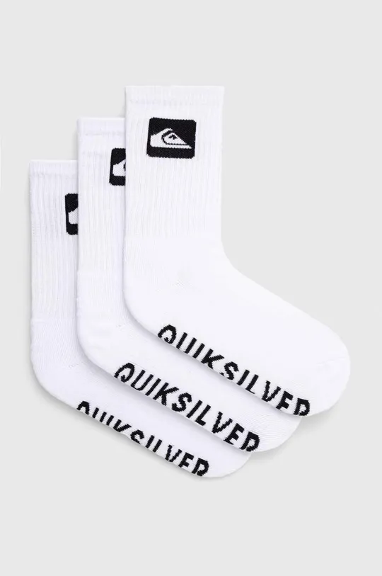 λευκό Κάλτσες Quiksilver 3-pack Ανδρικά
