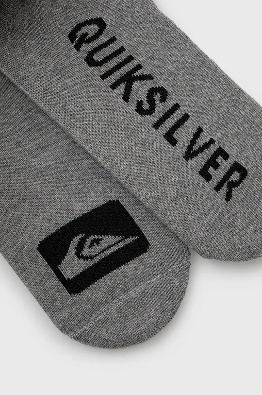 Ponožky Quiksilver (3-pak) sivá