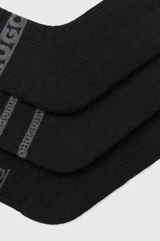HUGO κάλτσες (3-pack) μαύρο
