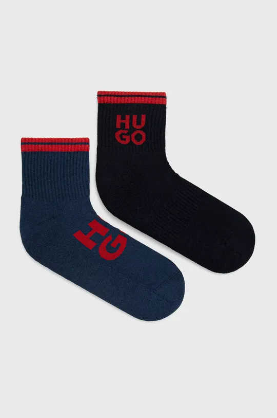 σκούρο μπλε HUGO κάλτσες (2-pack) Ανδρικά