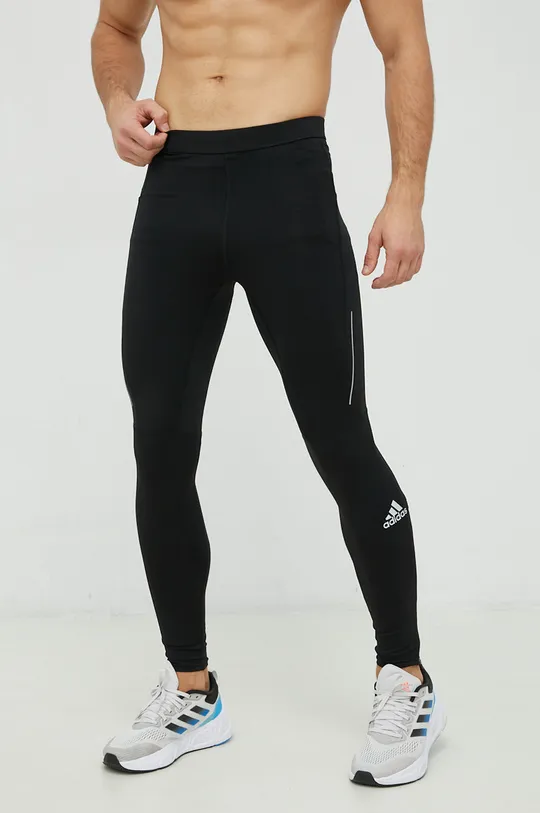 czarny adidas Performance legginsy do biegania Own The Run