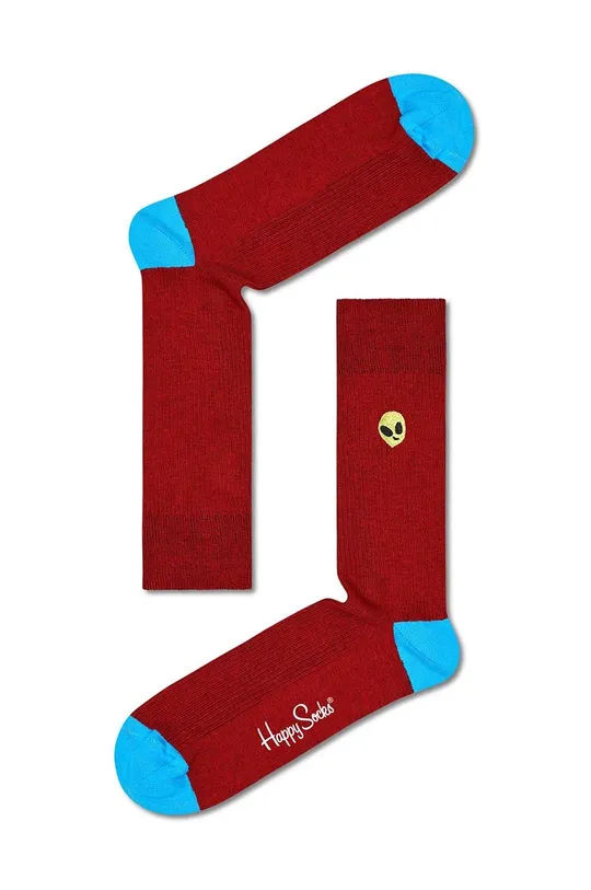 κόκκινο Κάλτσες Happy Socks Ανδρικά