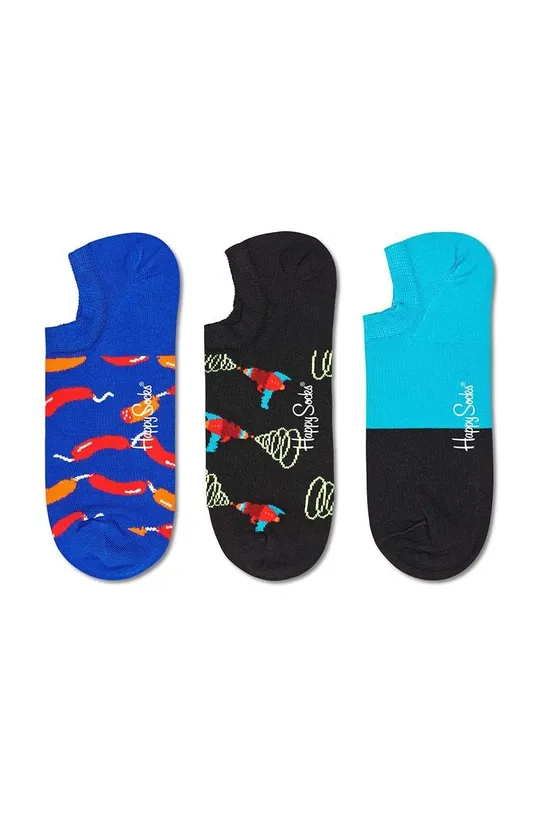 πολύχρωμο Κάλτσες Happy Socks 3-pack Ανδρικά