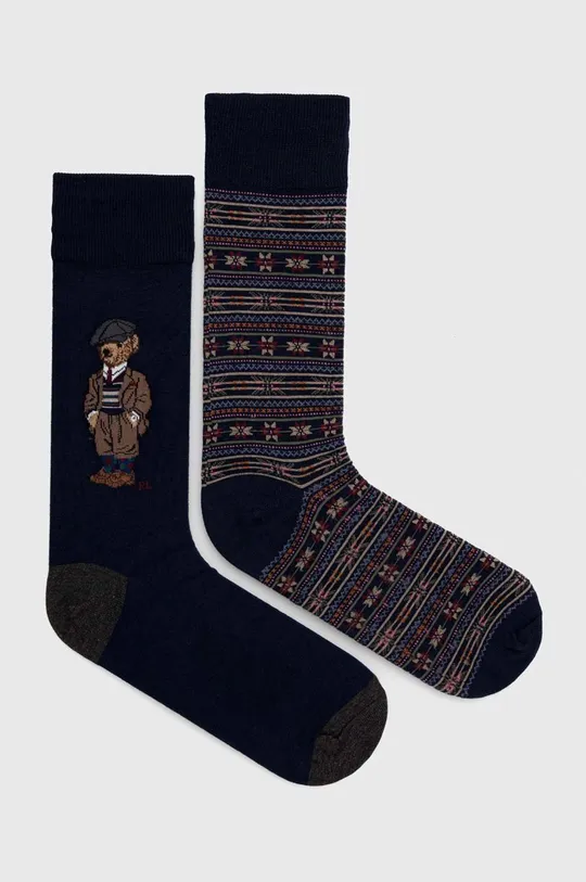 tmavomodrá Ponožky Polo Ralph Lauren 2-pak Pánsky