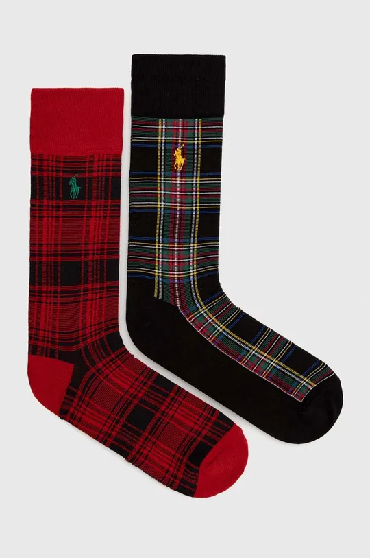 πολύχρωμο Κάλτσες Polo Ralph Lauren 2-pack Ανδρικά