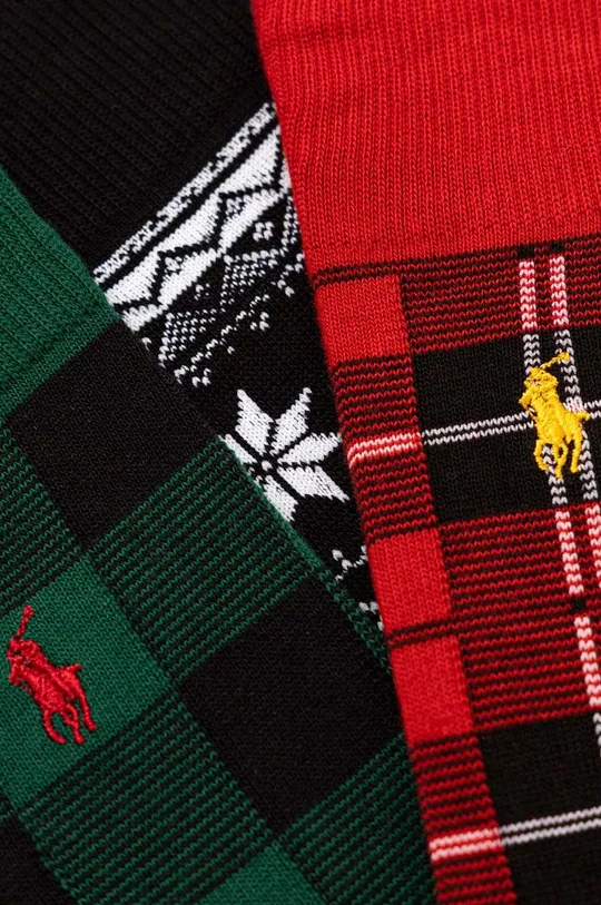 Ponožky Polo Ralph Lauren 3-pak viacfarebná