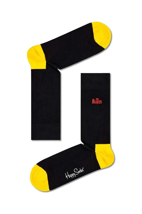 μαύρο Κάλτσες Happy Socks The Beatles Unisex