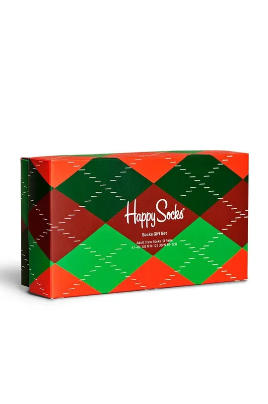 Nogavice Happy Socks Holiday Classics 3-pack pisana