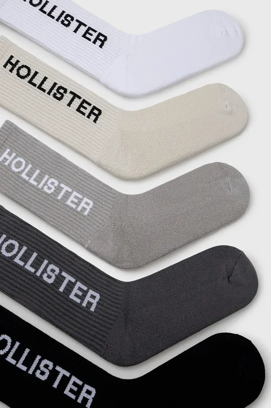 Κάλτσες Hollister Co. 5-pack γκρί