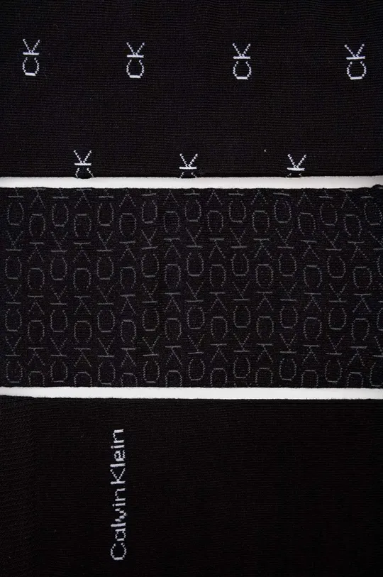 Nogavice Calvin Klein 3-pack črna