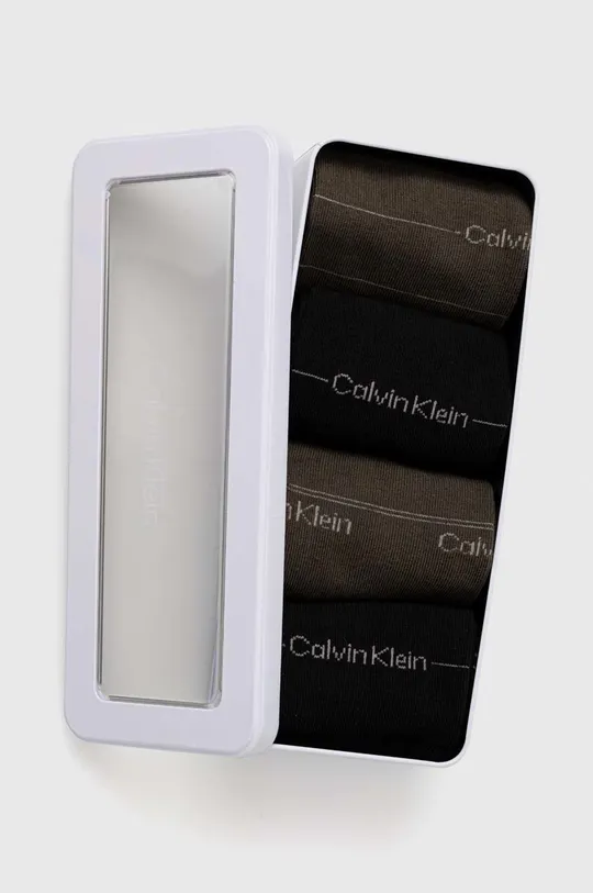 Calvin Klein skarpetki 4-pack 75 % Bawełna, 24 % Poliamid, 1 % Elastan