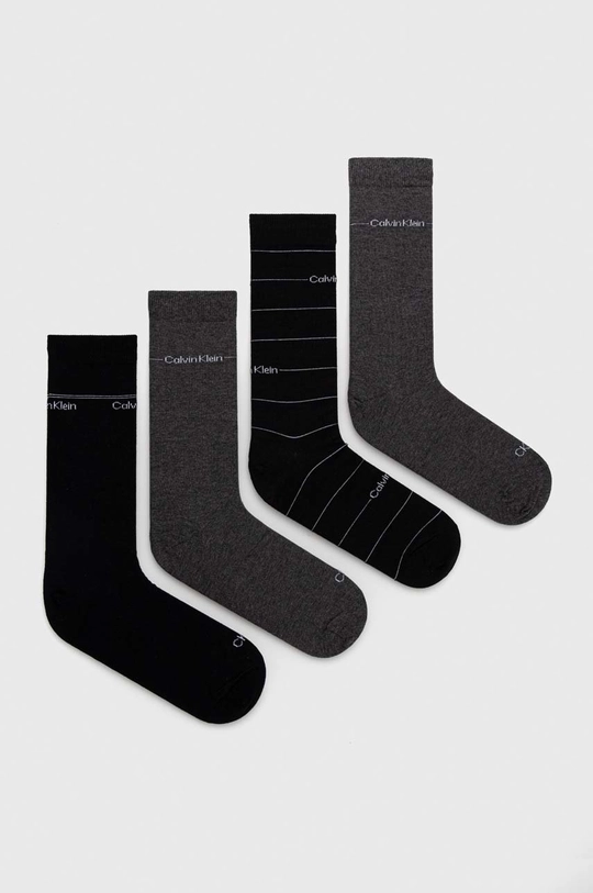 czarny Calvin Klein skarpetki 4-pack Męski