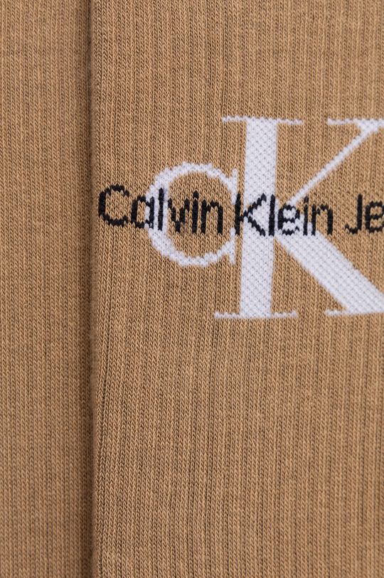 Ponožky Calvin Klein hnědá