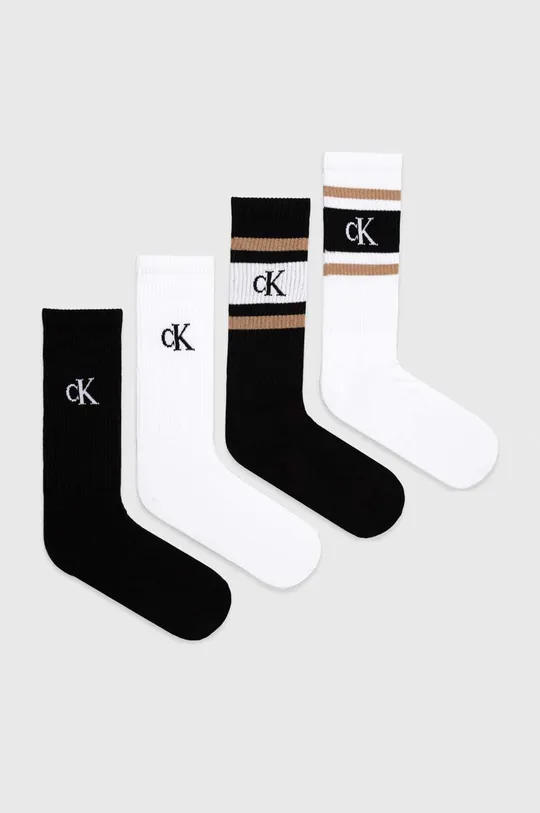 μαύρο Κάλτσες Calvin Klein 4-pack Ανδρικά