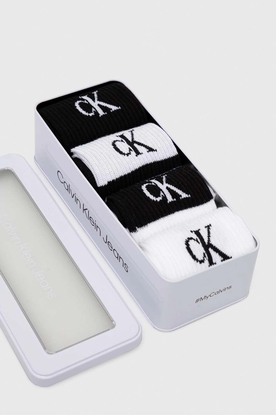 Calvin Klein skarpetki 4-pack 73 % Bawełna, 21 % Poliamid, 5 % Elastodien, 1 % Elastan