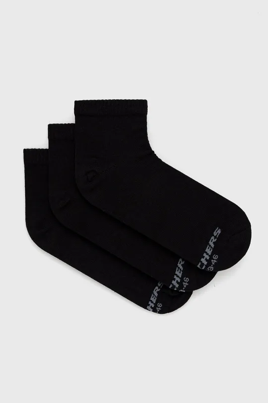 μαύρο Skechers κάλτσες (3-pack) Ανδρικά
