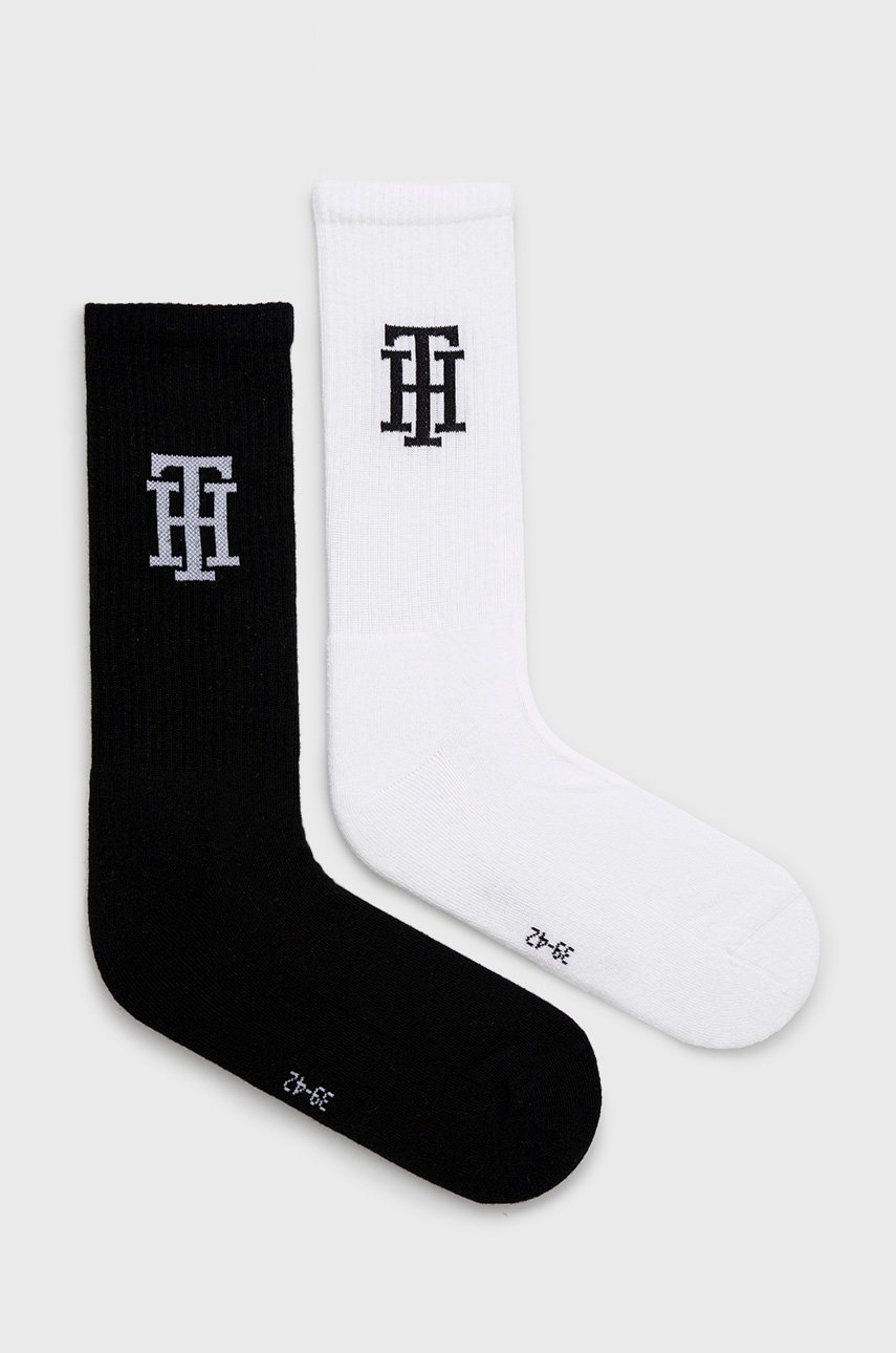 czarny Tommy Hilfiger skarpetki (2-pack) Męski
