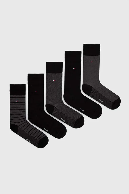 čierna Ponožky Tommy Hilfiger 5-pak Pánsky
