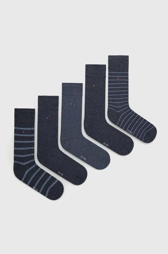 modrá Ponožky Tommy Hilfiger 5-pak Pánsky