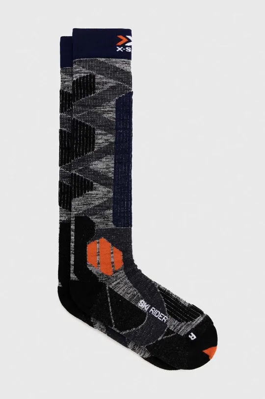 siva Smučarske nogavice X-Socks Ski Rider 4.0 Moški