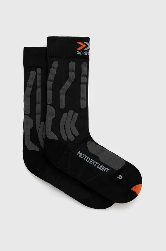 μαύρο Κάλτσες X-Socks Moto Extreme Light 4.0 Ανδρικά