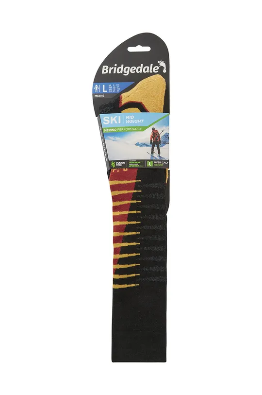 Lyžiarske ponožky Bridgedale Midweight Merino Performance 48 % Nylón, 25 % Merino vlna, 25 % Endurofil™, 2 % LYCRA®