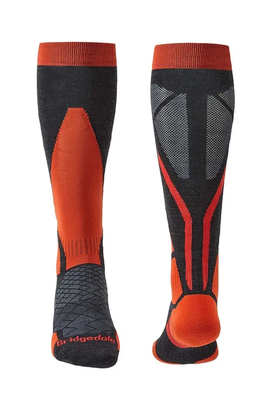 Lyžiarske ponožky Bridgedale Lightweight Merino Performance sivá