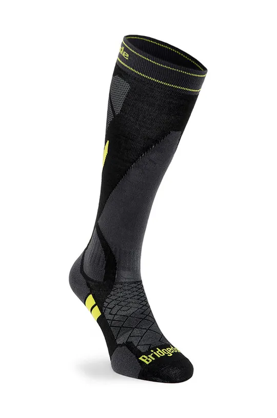 μαύρο Κάλτσες του σκι Bridgedale Lightweight Merino Performance Ανδρικά