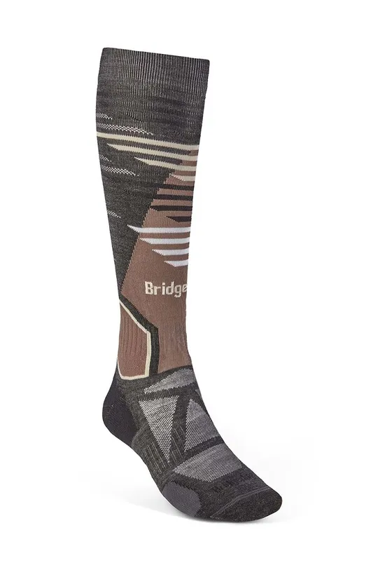 sivá Lyžiarske ponožky Bridgedale Lightweight Merino Performane Pánsky