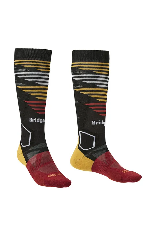κόκκινο Κάλτσες του σκι Bridgedale Lightweight Merino Performane Ανδρικά