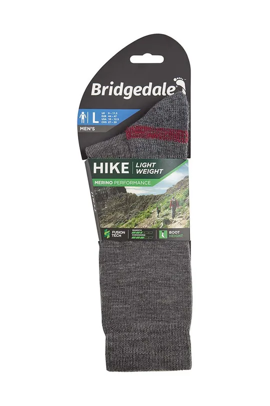 Шкарпетки Bridgedale Lightweight Merino Performance сірий