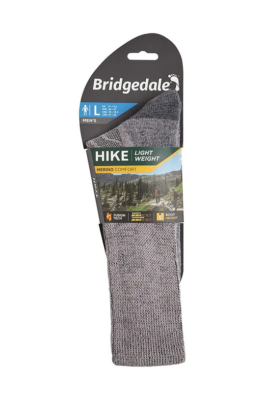 Čarape Bridgedale Lightweight Merino Comfort siva